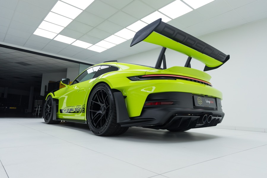 Gele Porsche 911 GT3 RS